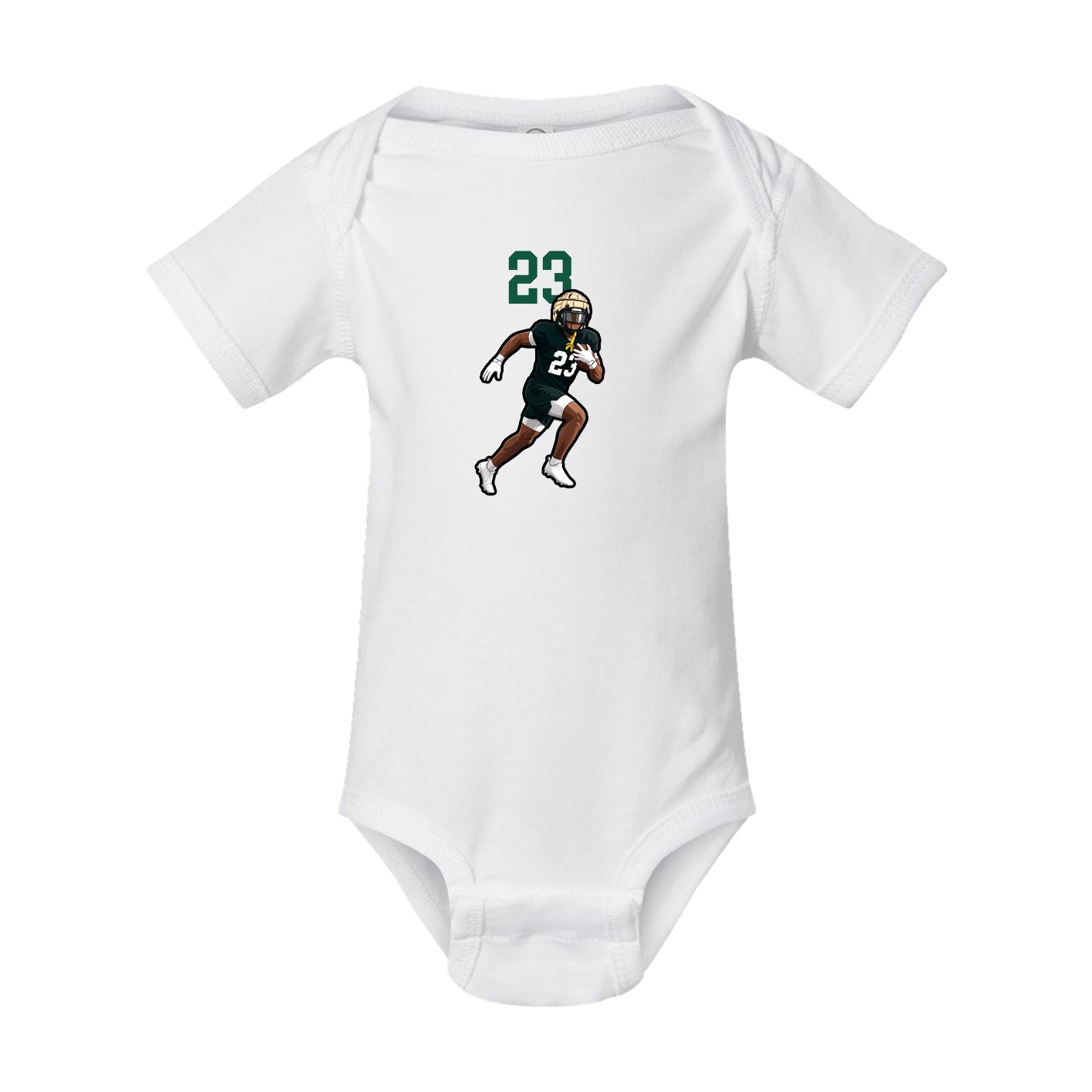 Baby Onesie — Number Top in White