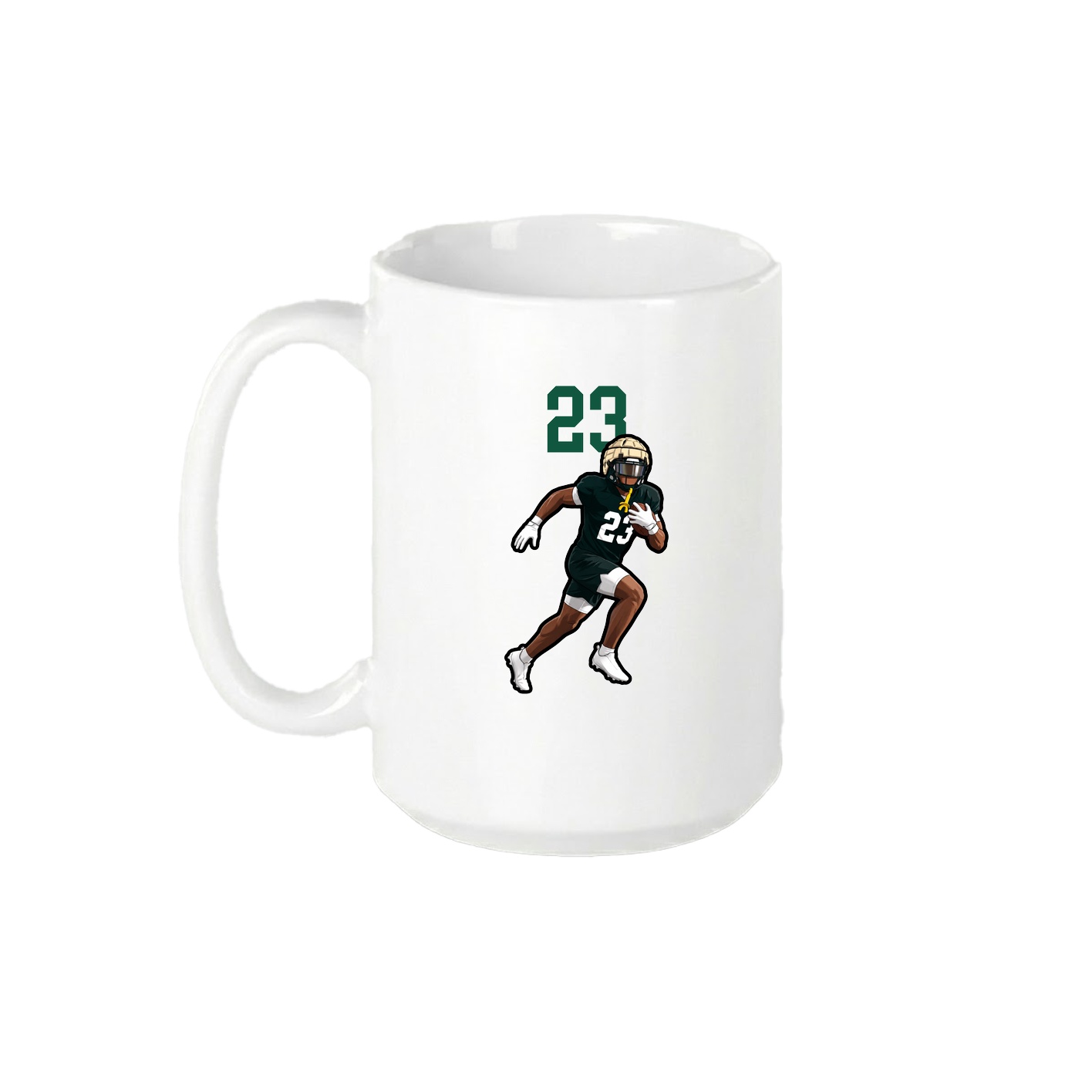 15oz Coffee Mug — Number Top in White