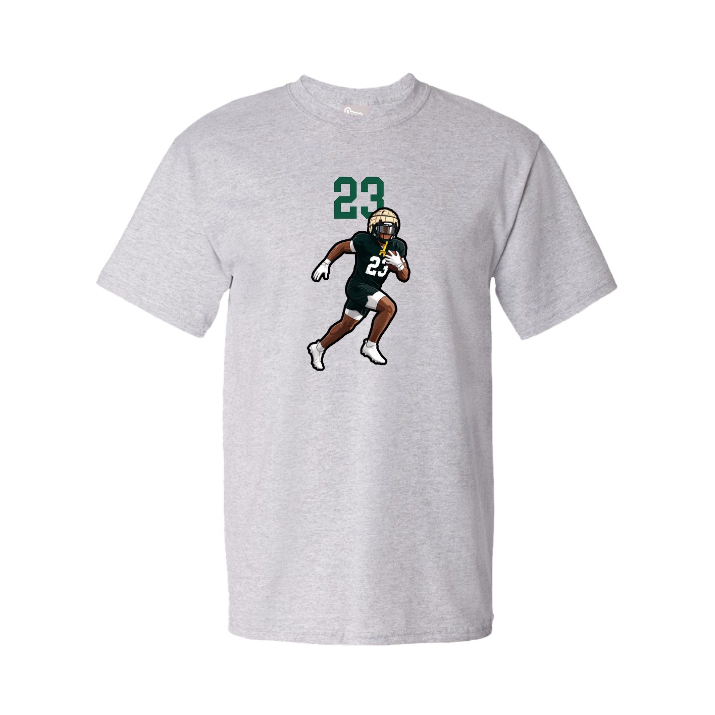 Youth Tee — Number Top in Grey