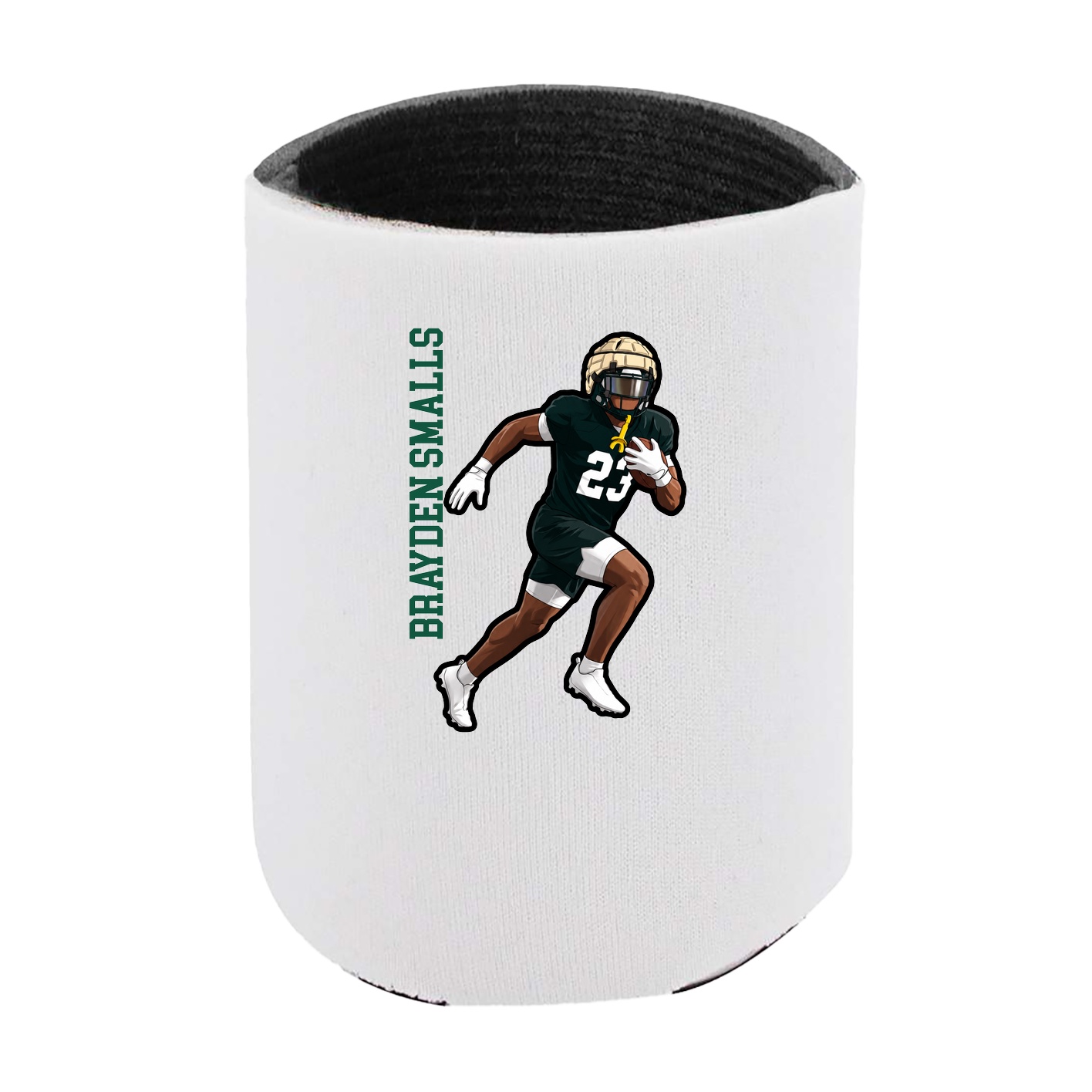 Can Holder — Name Vertical in White