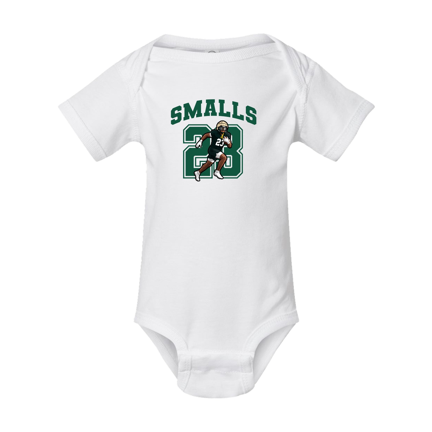 Baby Onesie — Number in White