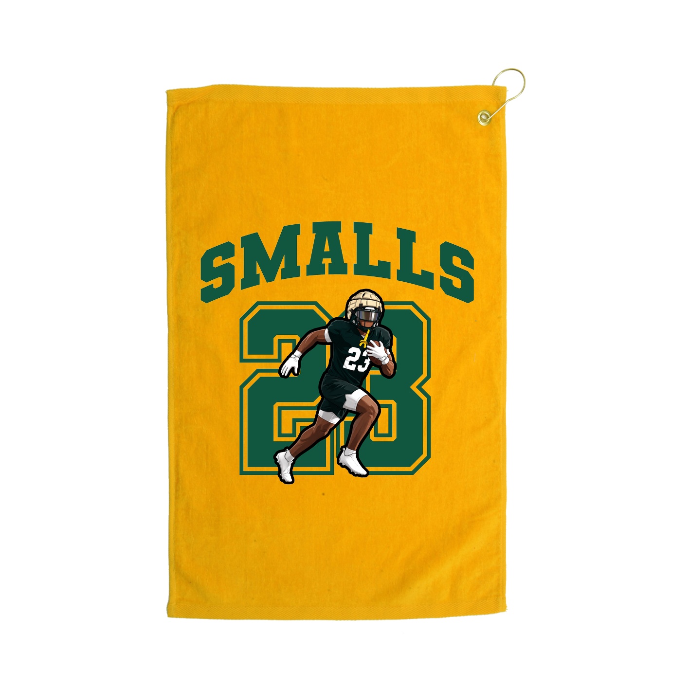 Golf Towel — Number in Gold