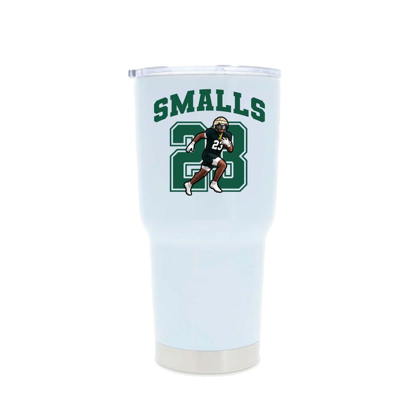 30oz Stainless Steel Tumbler — Number in White