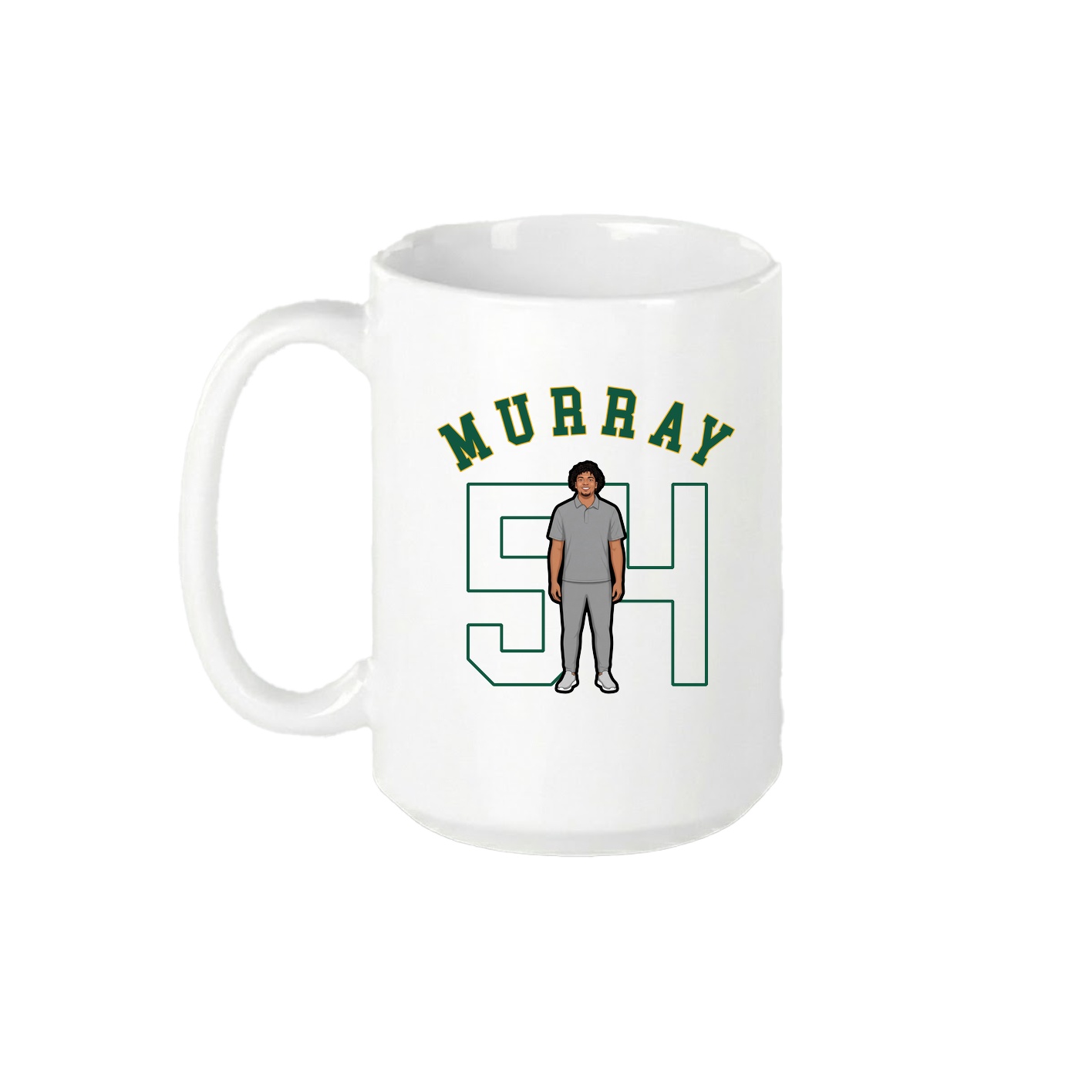 15oz Coffee Mug — Shirsey Arch in White