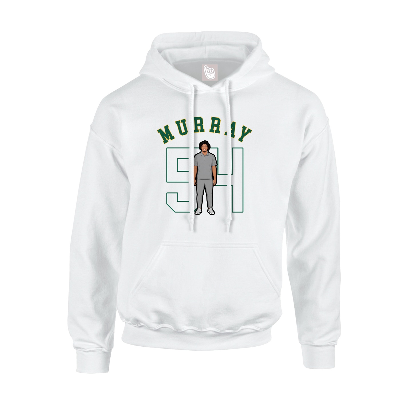 Youth Hoodie — Shirsey Arch in White