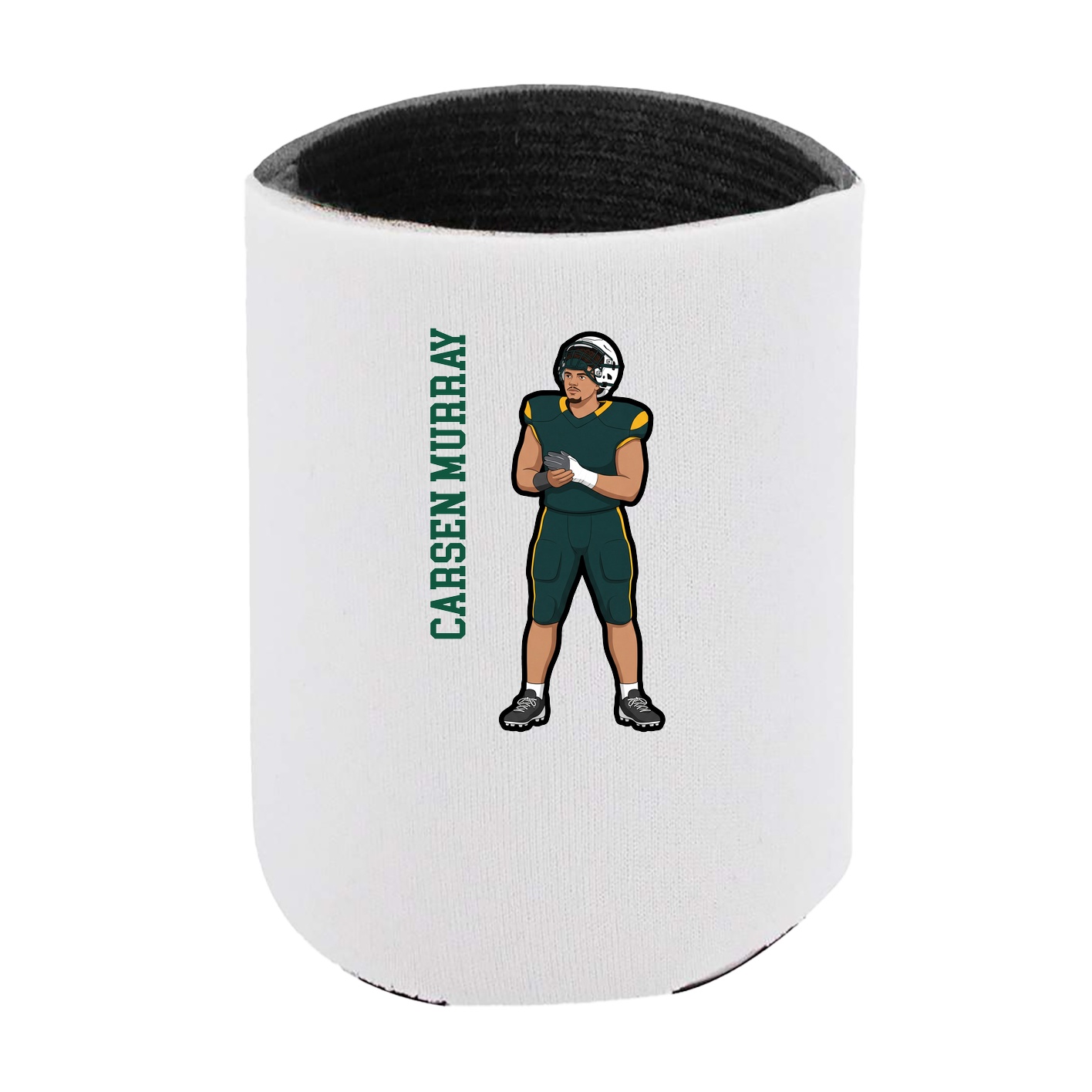 Can Holder — Name Vertical in White