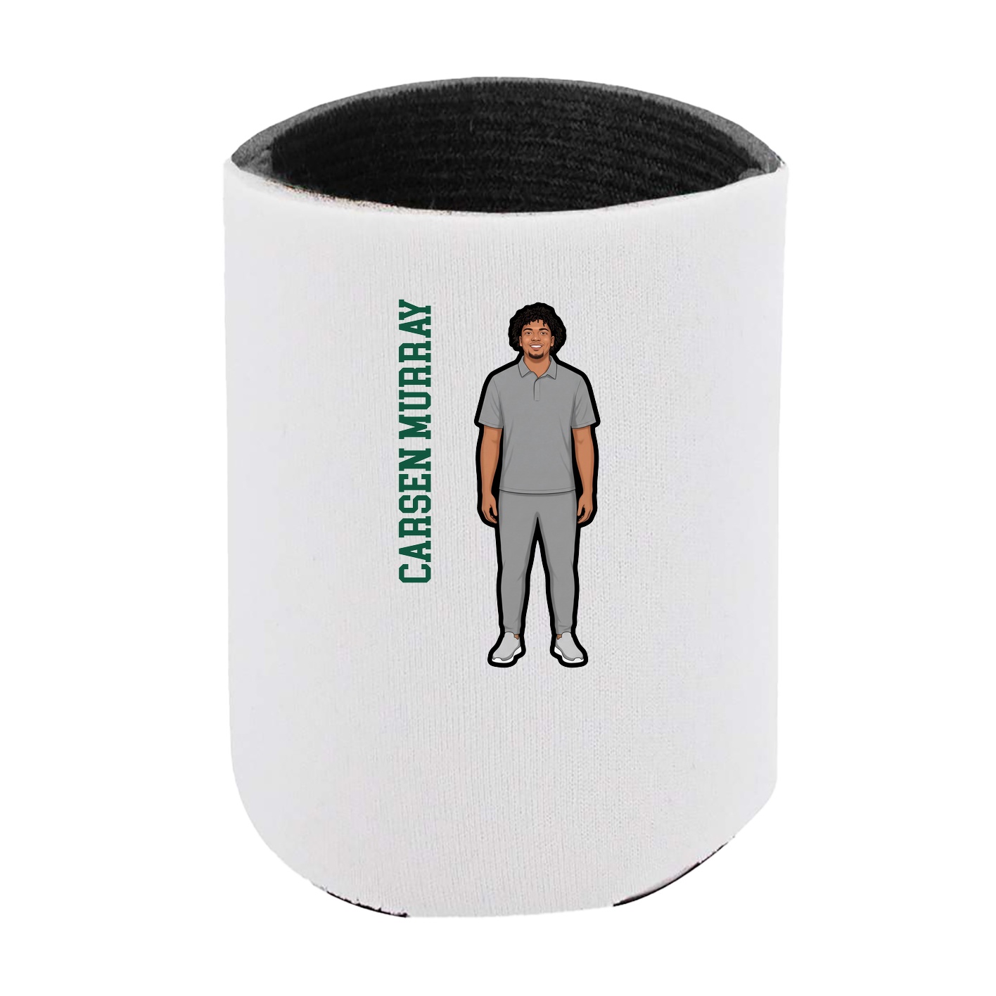 Can Holder — Name Vertical in White