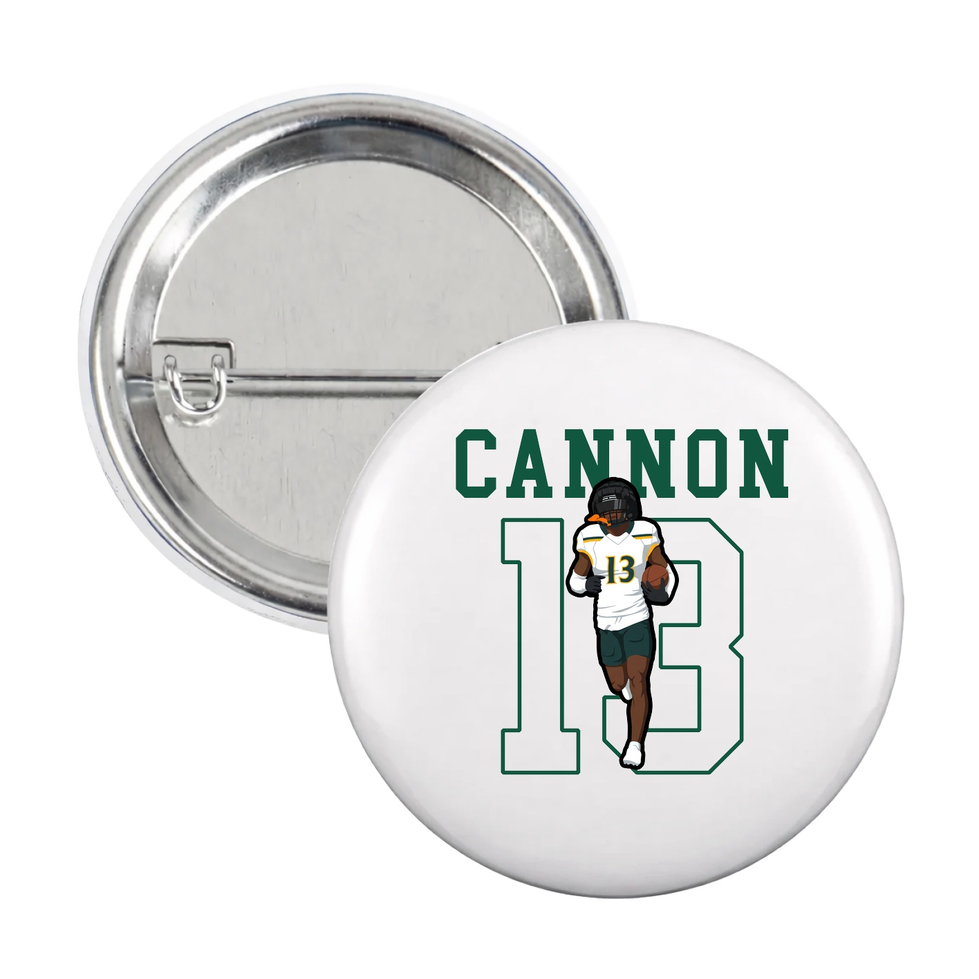 Game Day Button — Shirsey in White