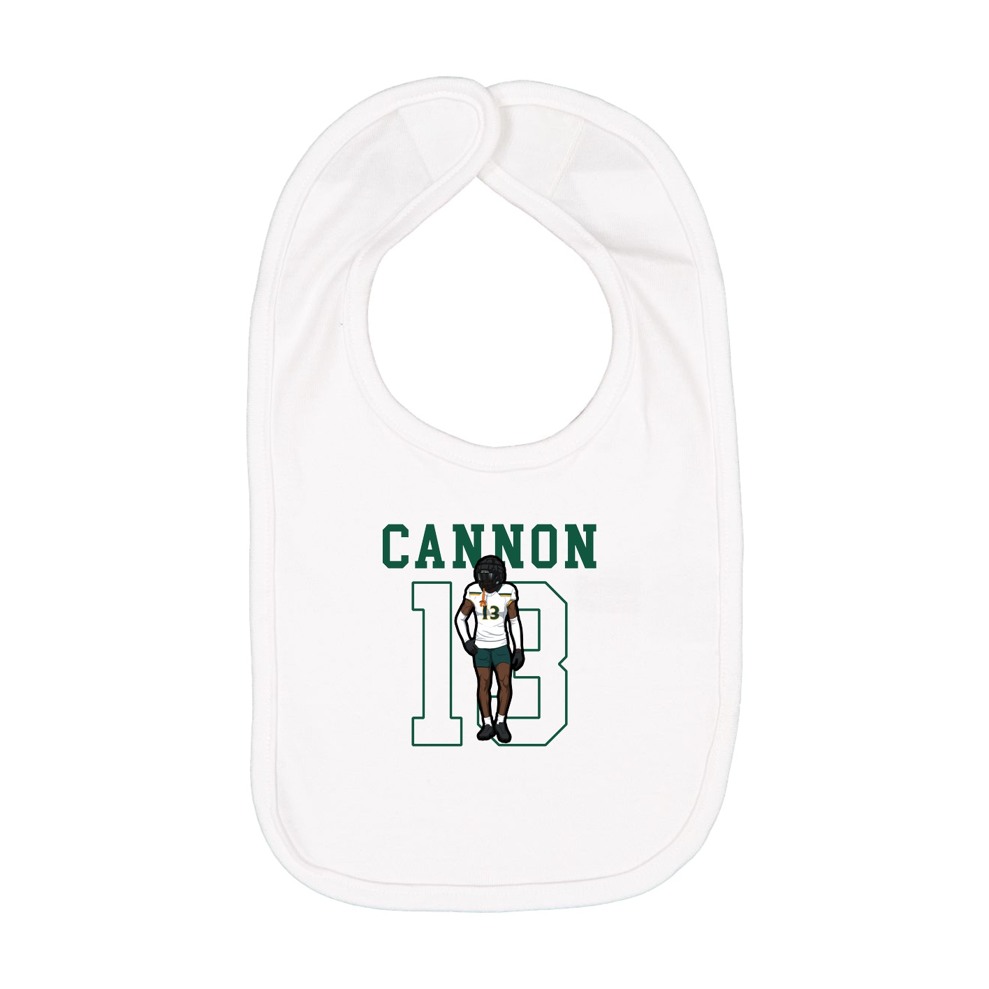 Infant Bib — Shirsey in White