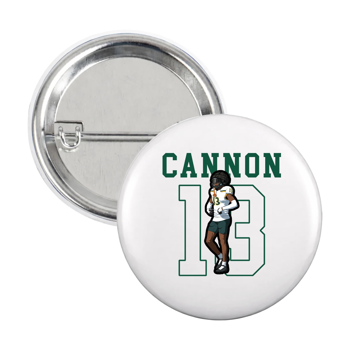 Game Day Button — Shirsey in White