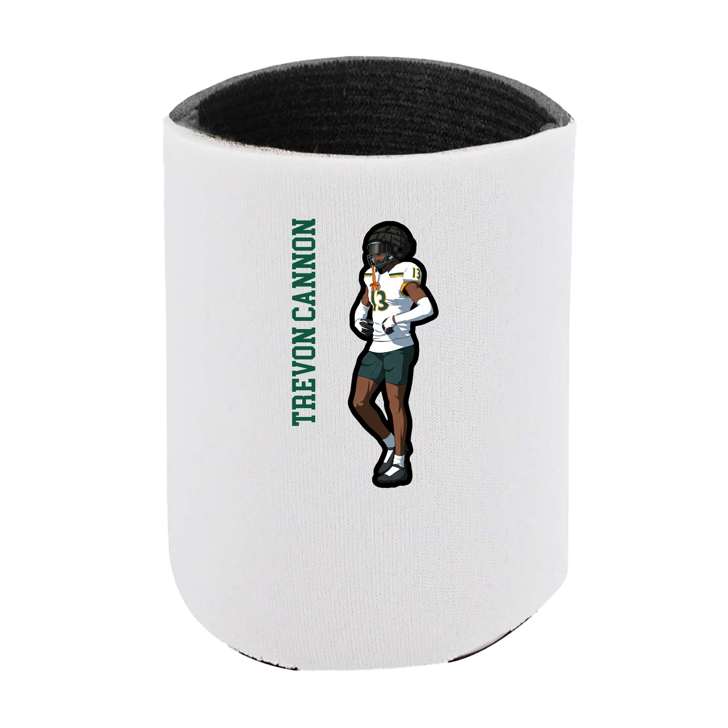 Can Holder — Name Vertical in White