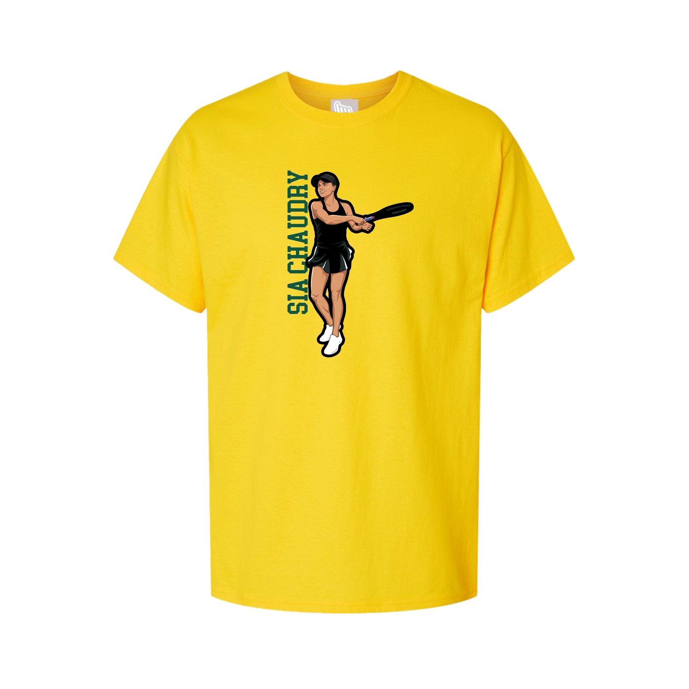 Tee — Name Vertical in Gold