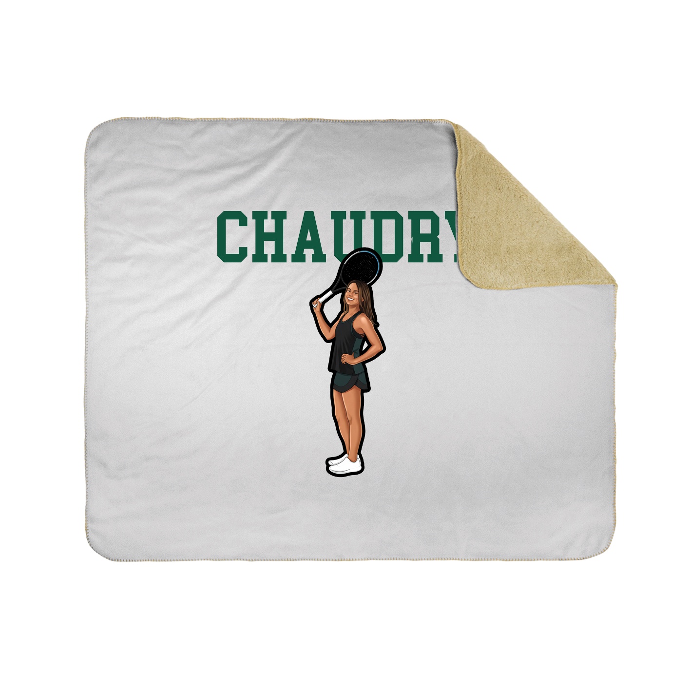 Throw Blanket — Shirsey in White