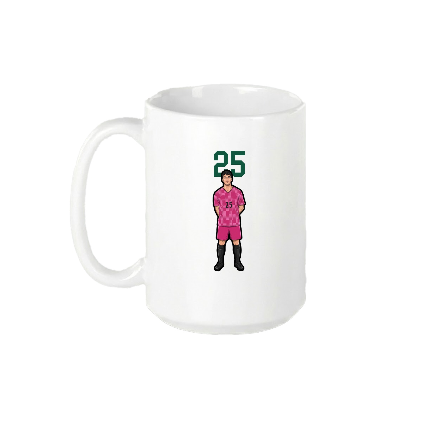 15oz Coffee Mug — Number Top in White