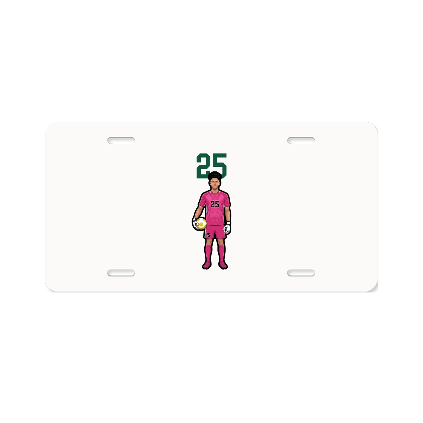 License Plate — Number Top in Classic