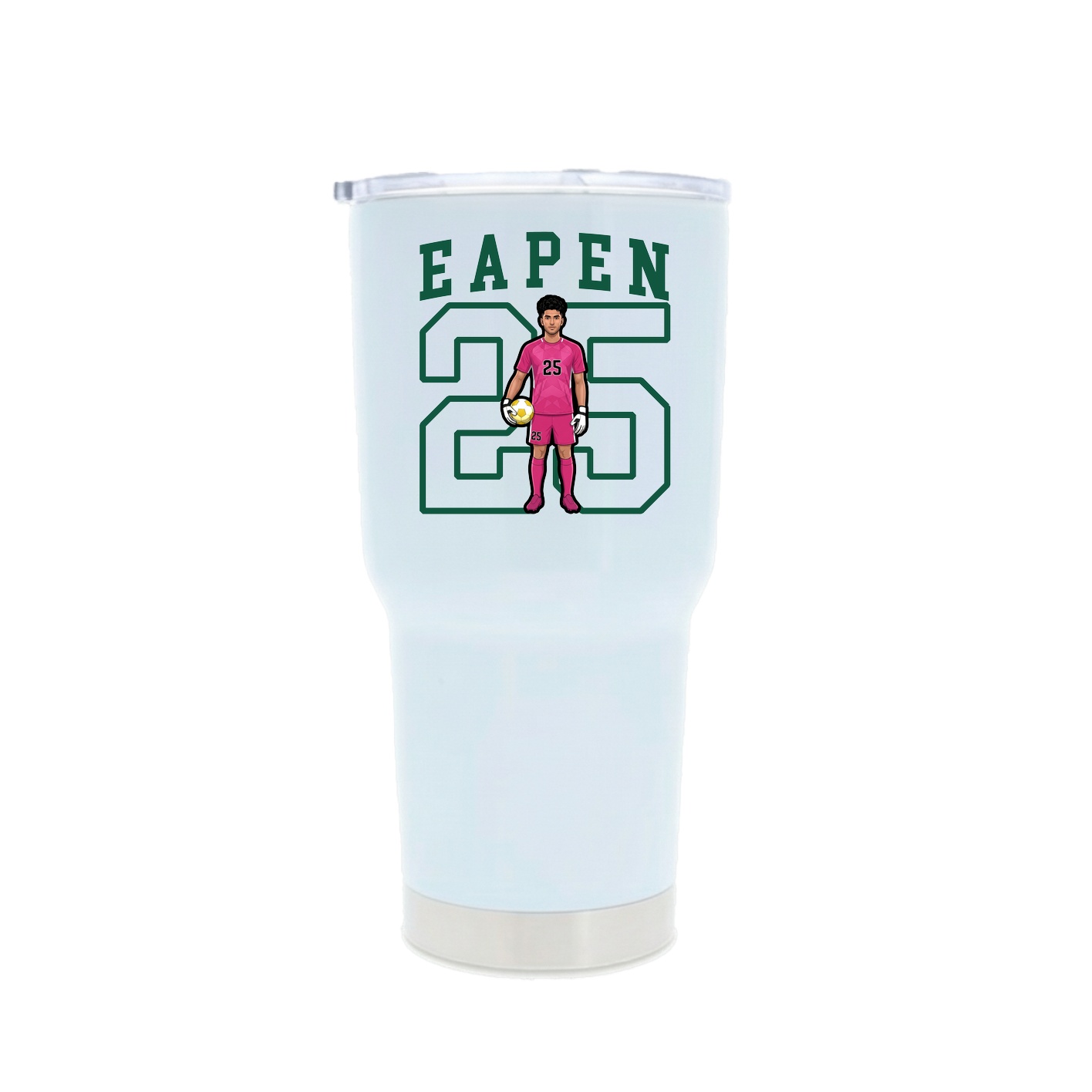 30oz Stainless Steel Tumbler — Shirsey in White