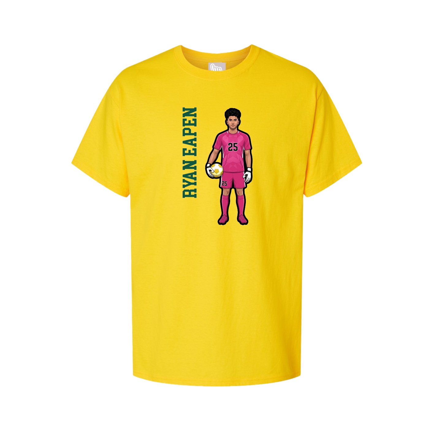 Tee — Name Vertical in Gold