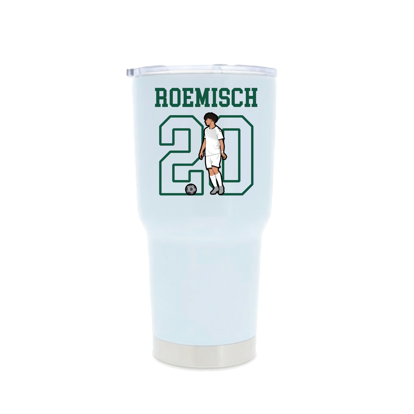 30oz Stainless Steel Tumbler — Shirsey in White