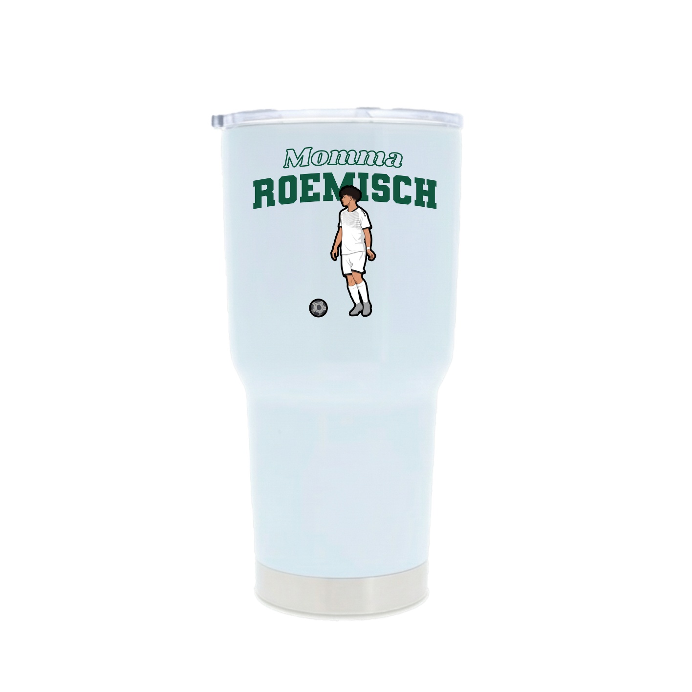 30oz Stainless Steel Tumbler — Mothers Day Block in White