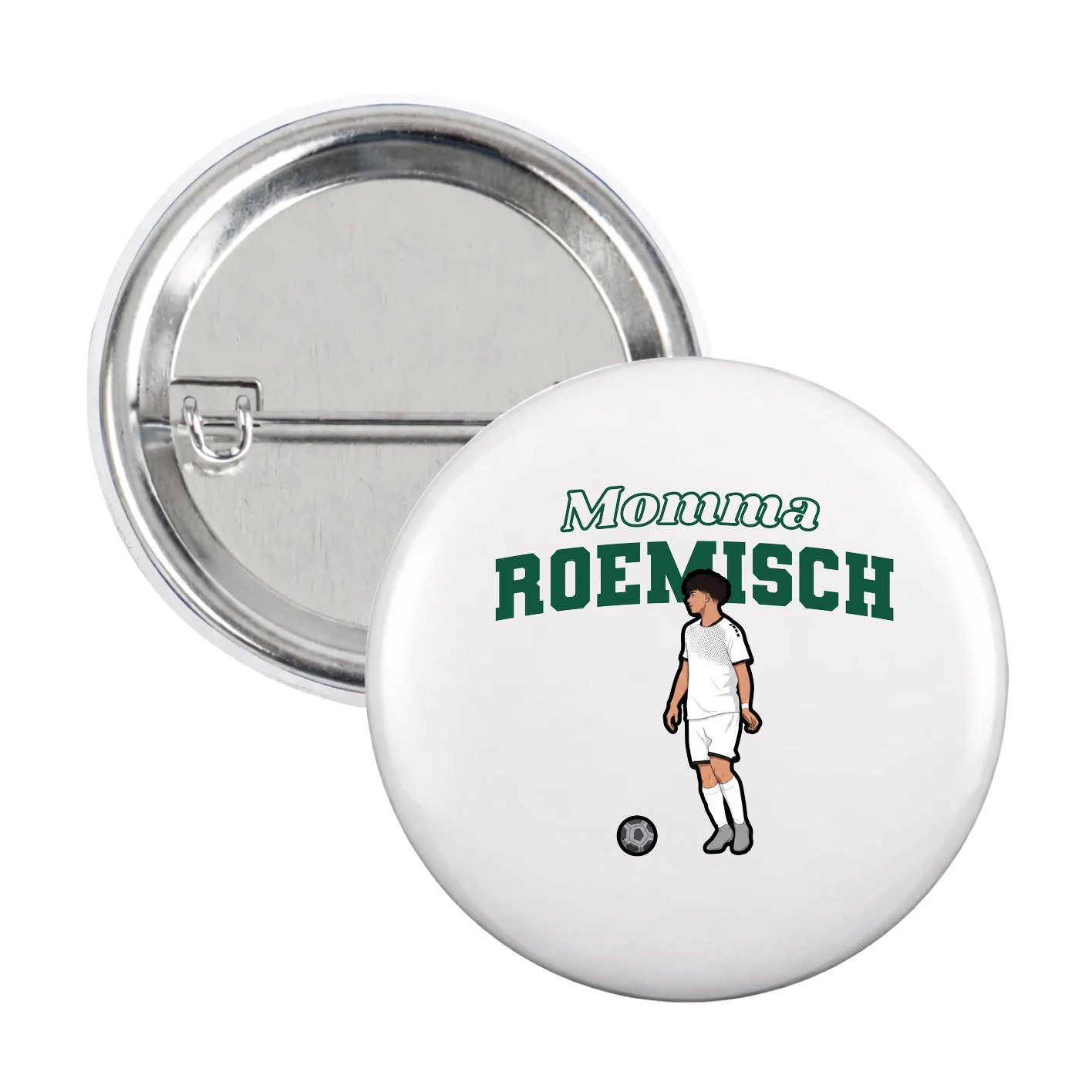 Game Day Button — Mothers Day Block in White