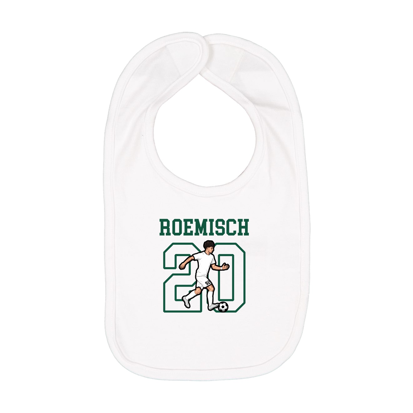 Infant Bib — Shirsey in White