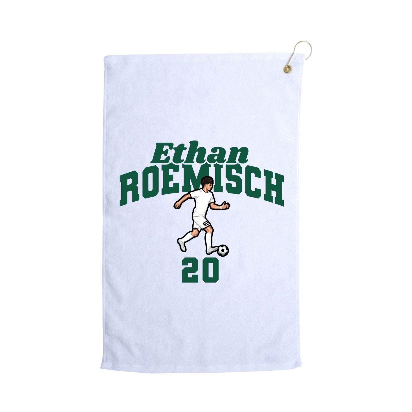 Golf Towel — Signature Arch in White