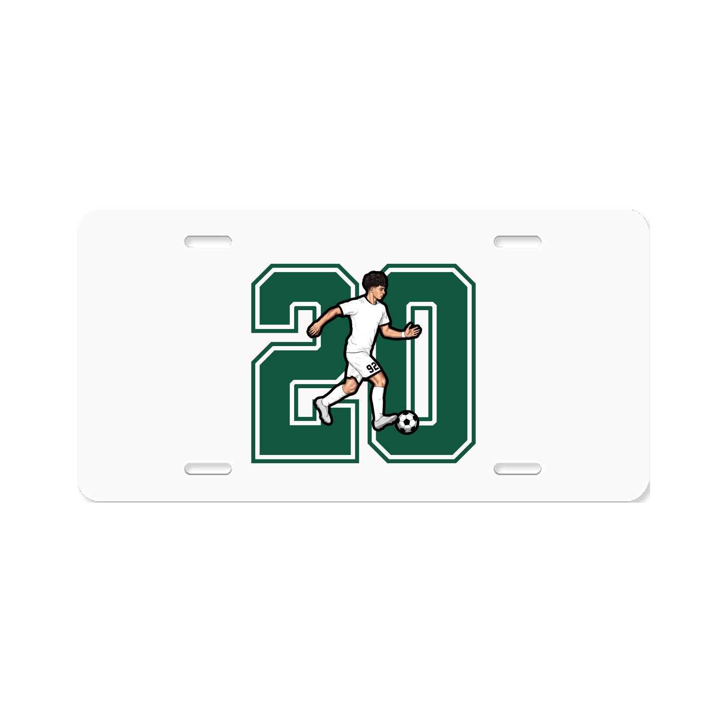License Plate — Number in Classic