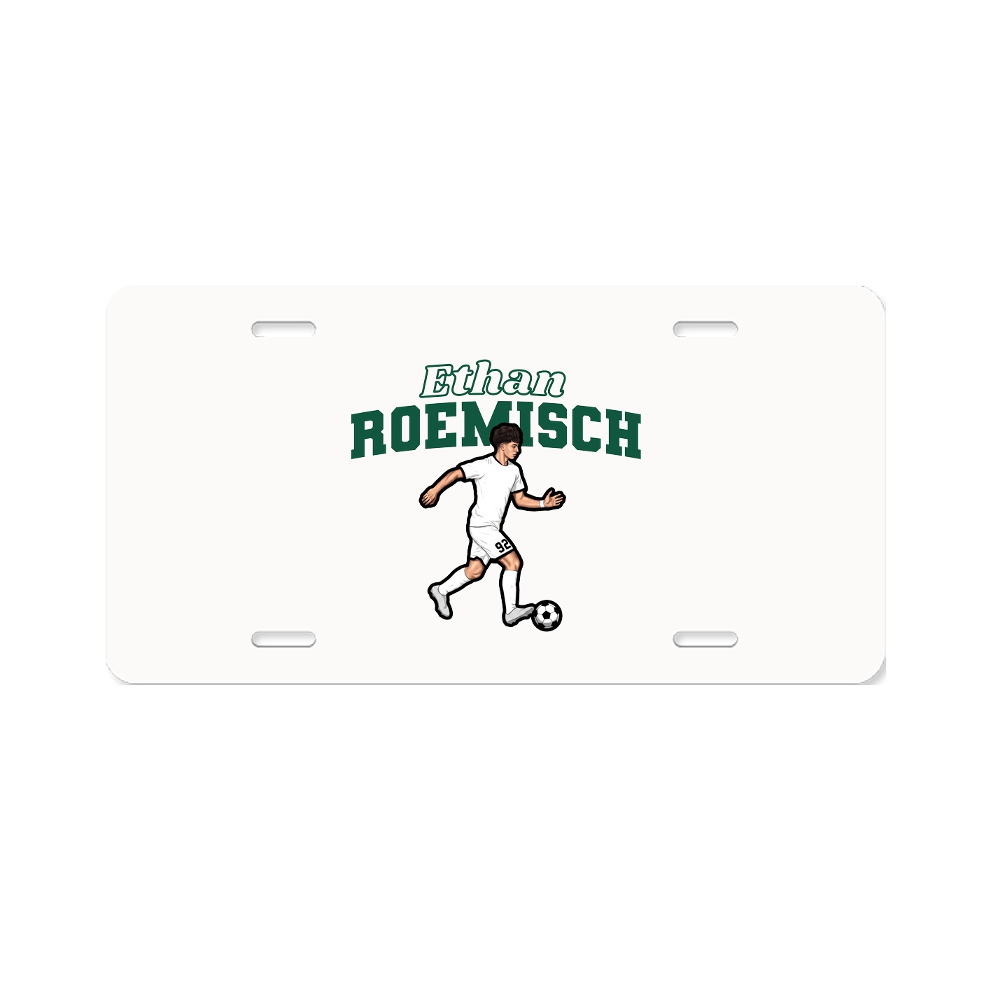 License Plate — Name Arch in Classic