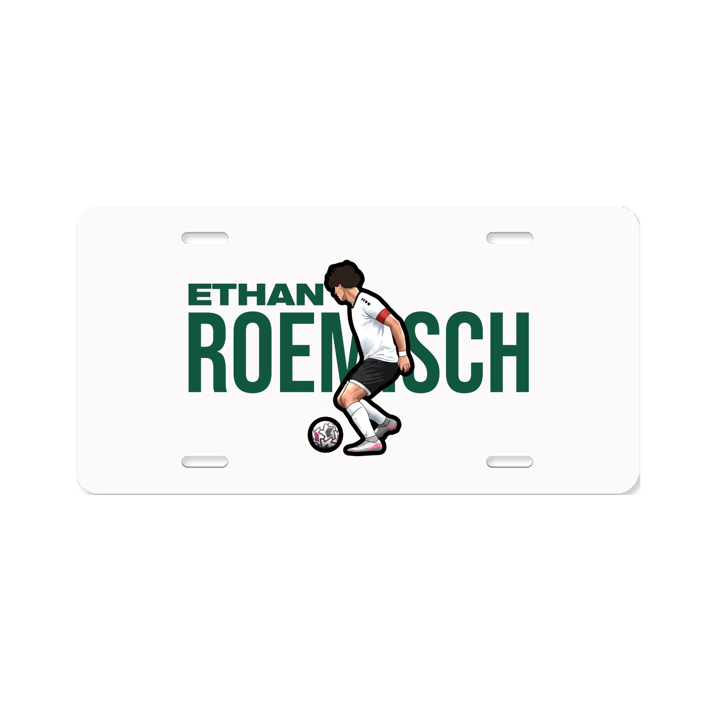 License Plate — Player Name in Classic