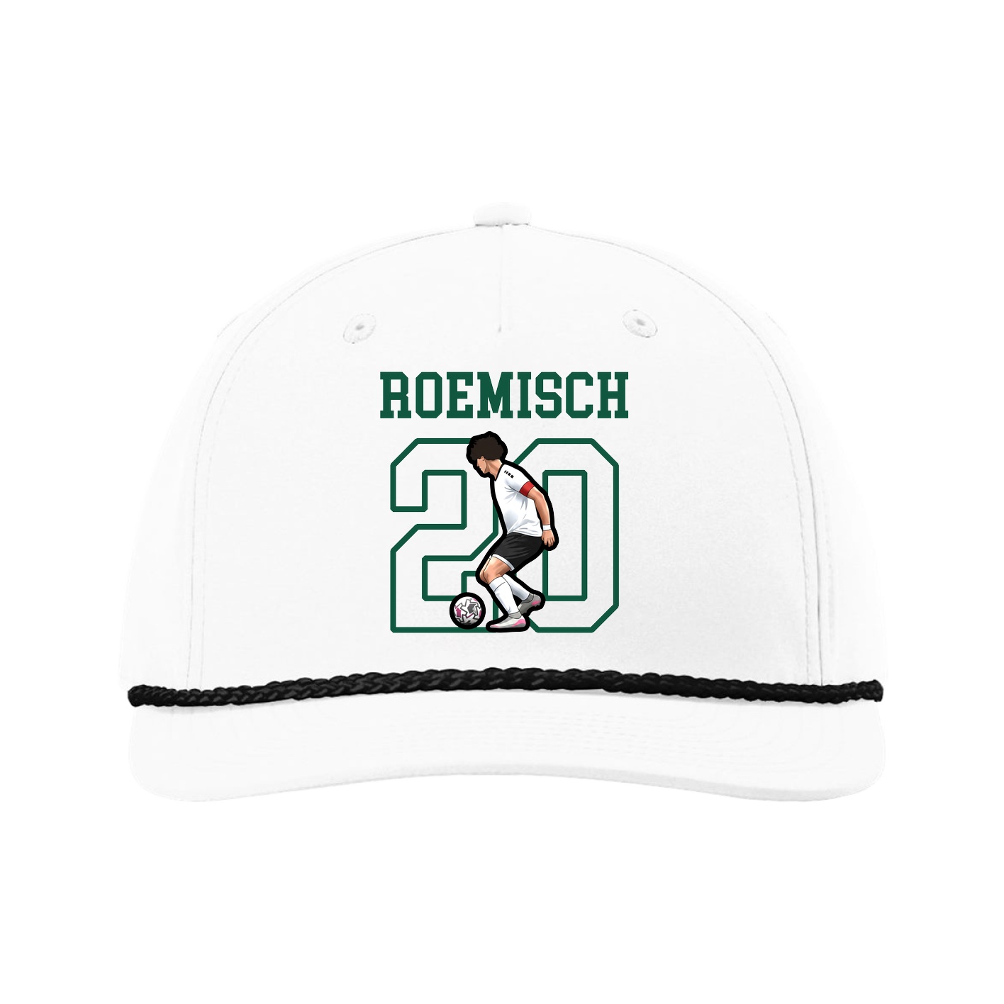 Five-Panel Classic Rope Cap — Shirsey in White