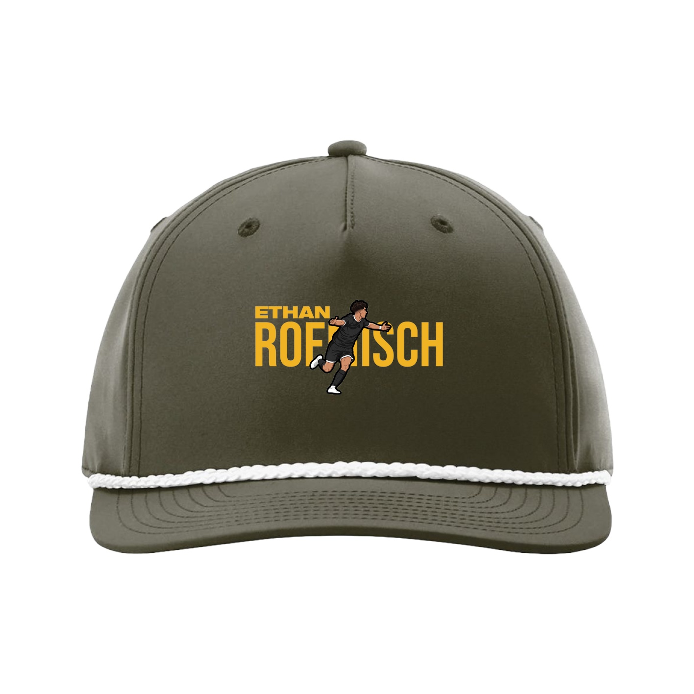 Five-Panel Classic Rope Cap — Player Name in Green