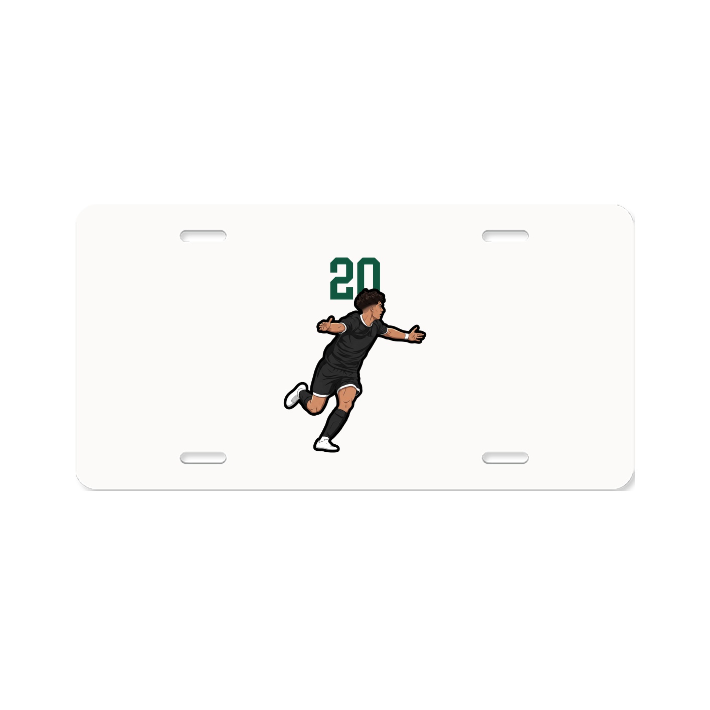 License Plate — Number Top in Classic