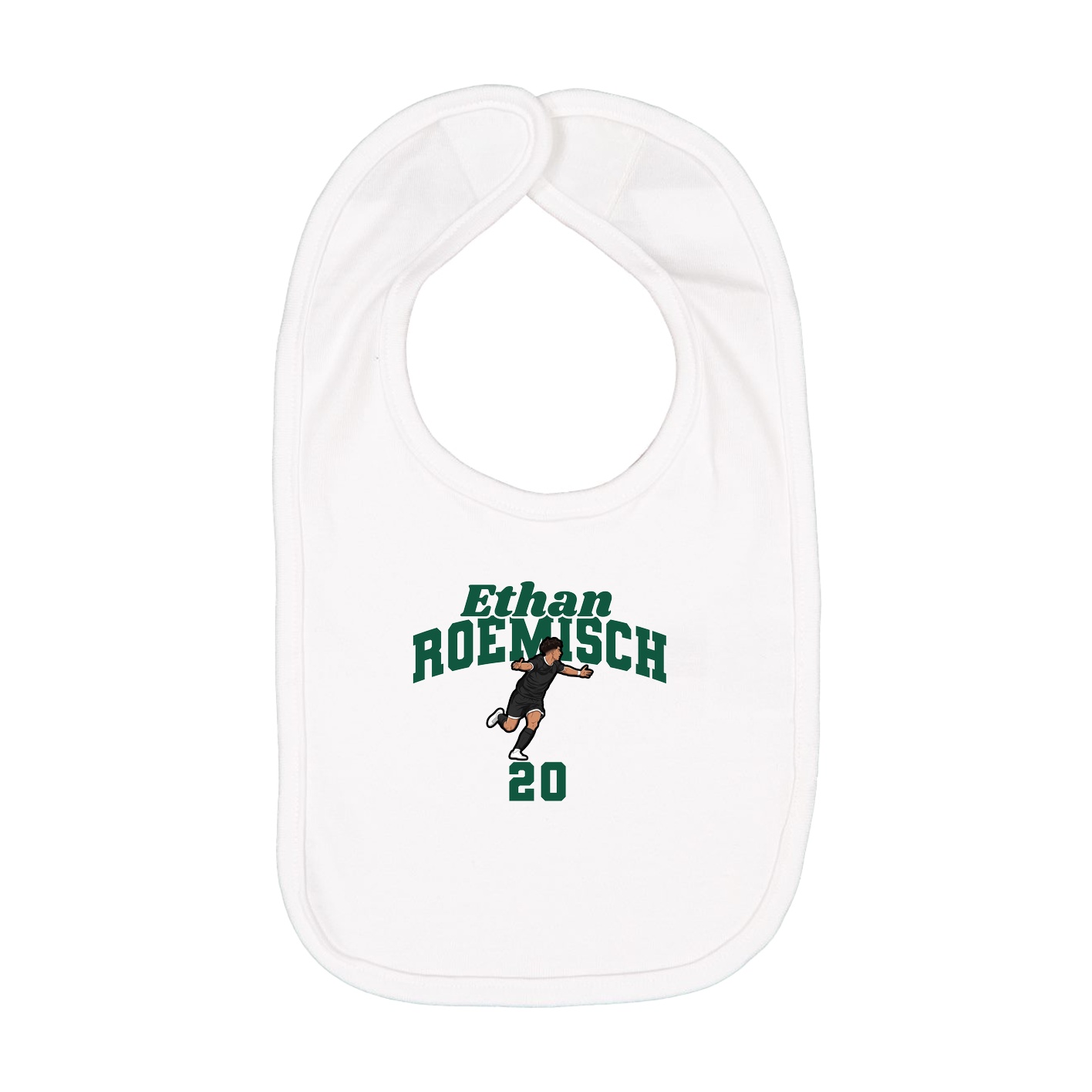 Infant Bib — Signature Arch in White