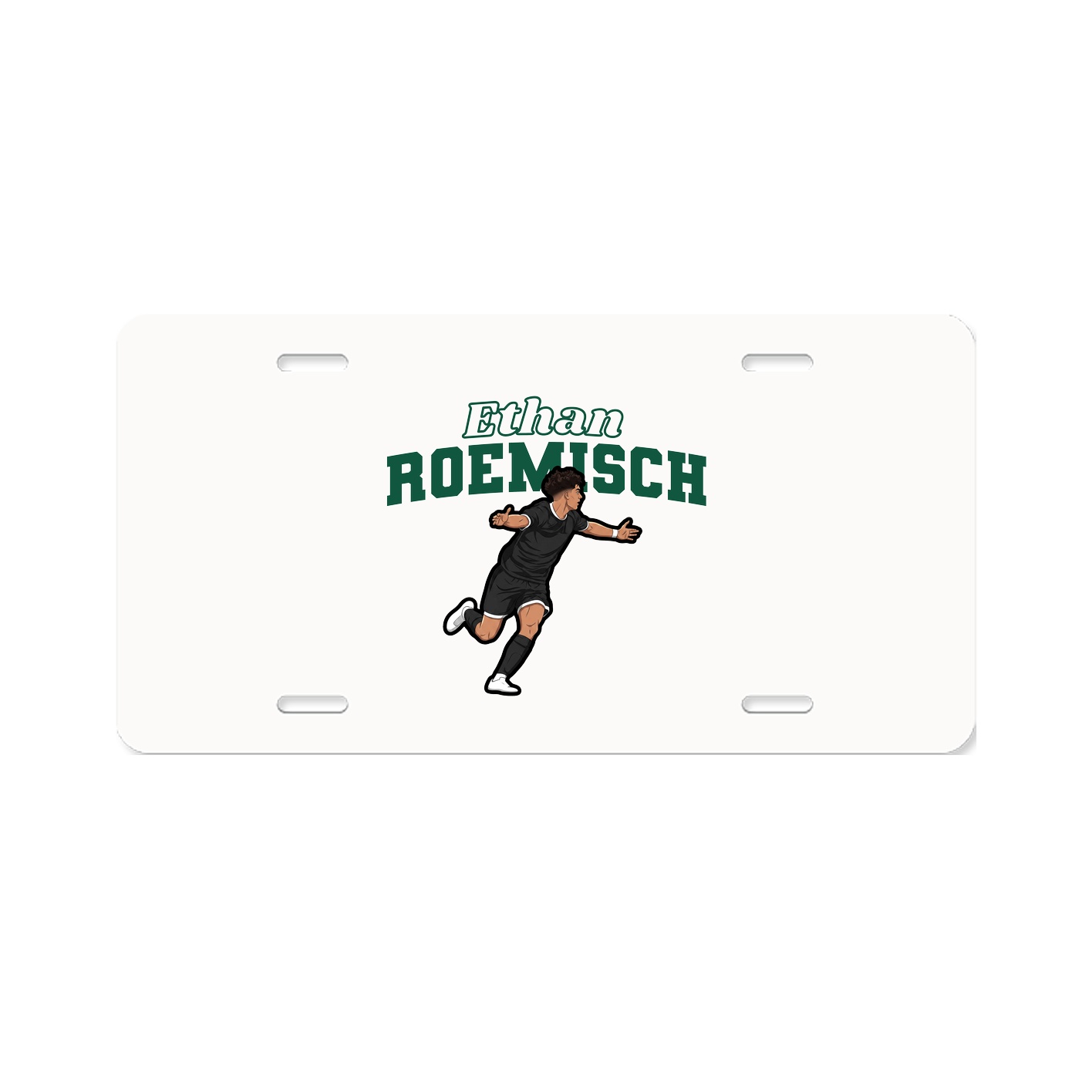 License Plate — Name Arch in Classic
