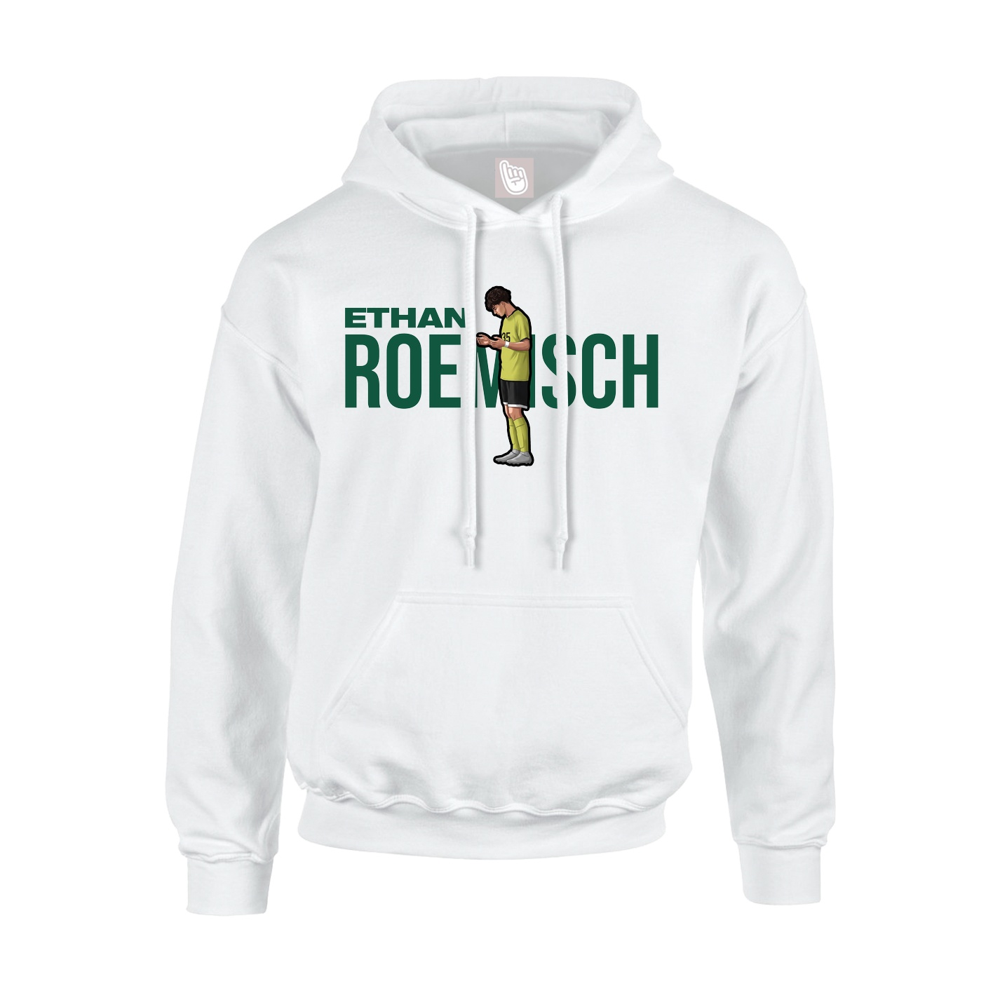 Hoodie — Player Name in White