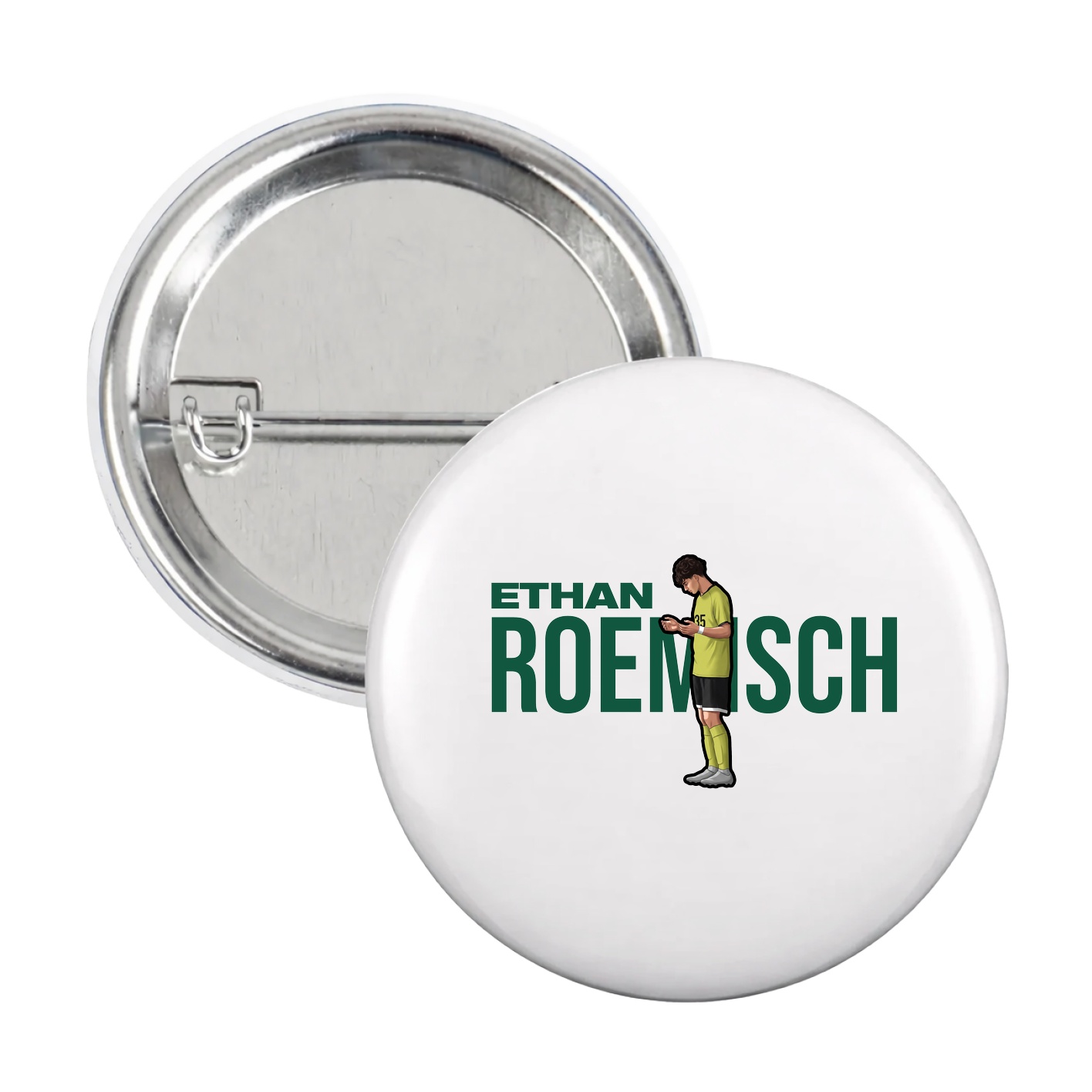 Game Day Button — Player Name in White