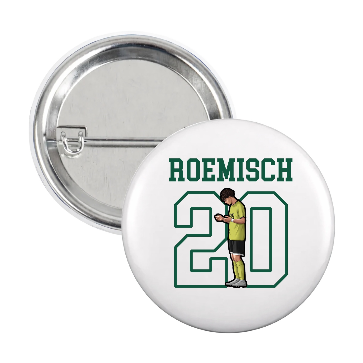 Game Day Button — Shirsey in White