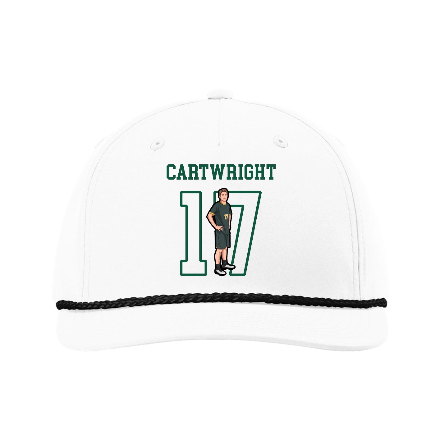 Five-Panel Classic Rope Cap — Shirsey in White