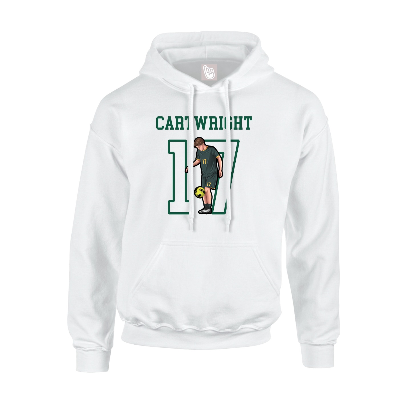 Hoodie — Shirsey in White