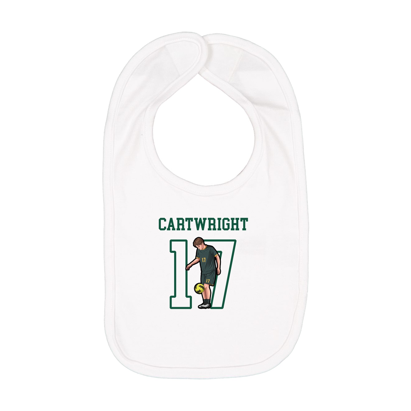 Infant Bib — Shirsey in White