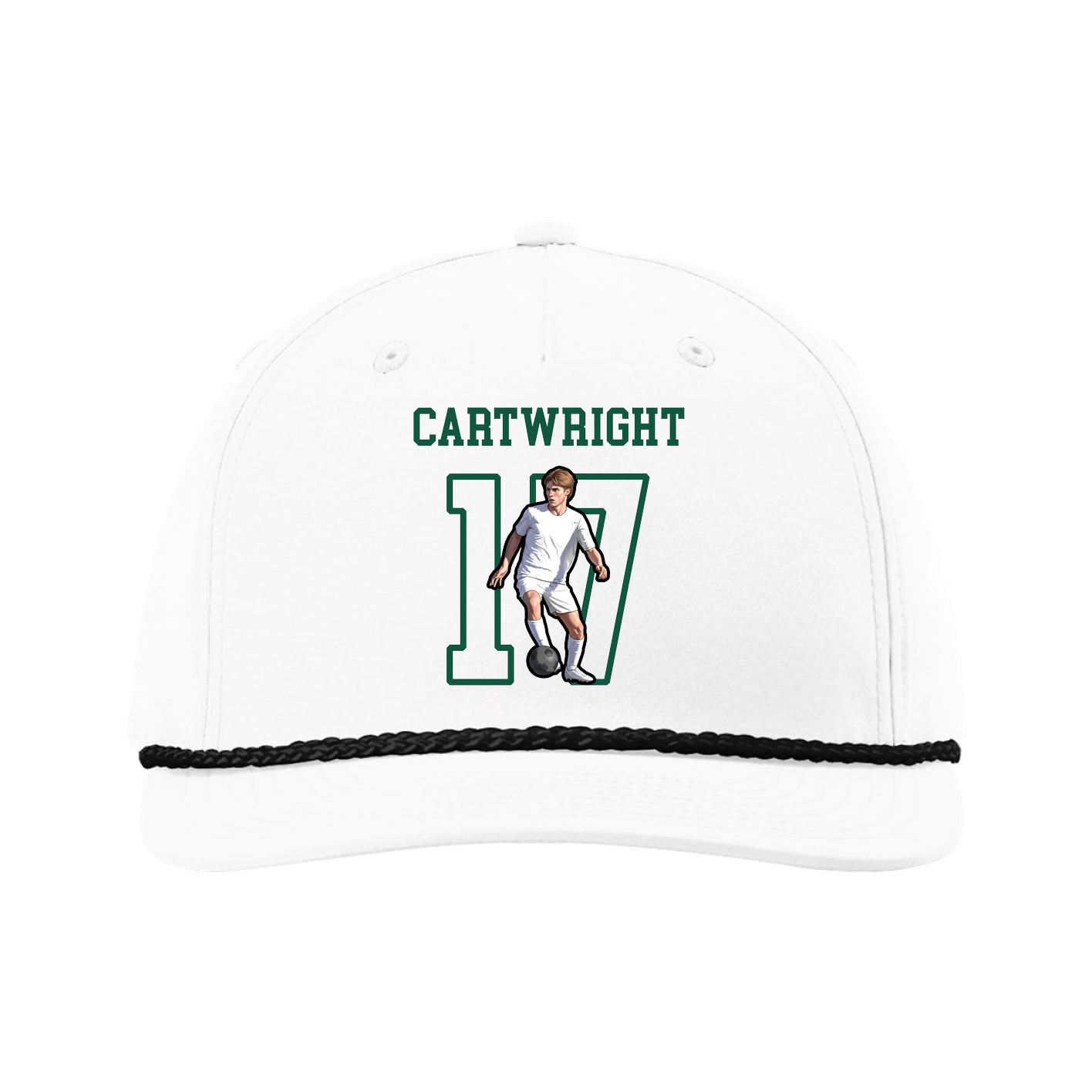 Five-Panel Classic Rope Cap — Shirsey in White
