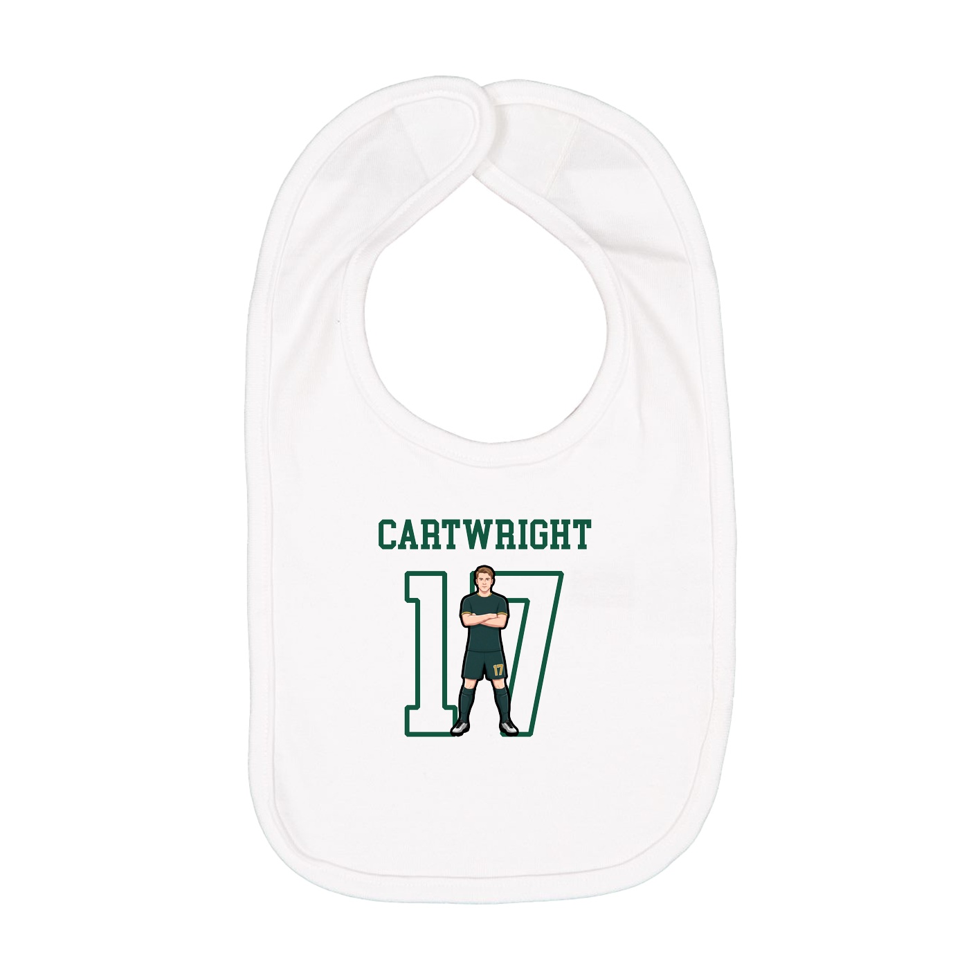 Infant Bib — Shirsey in White
