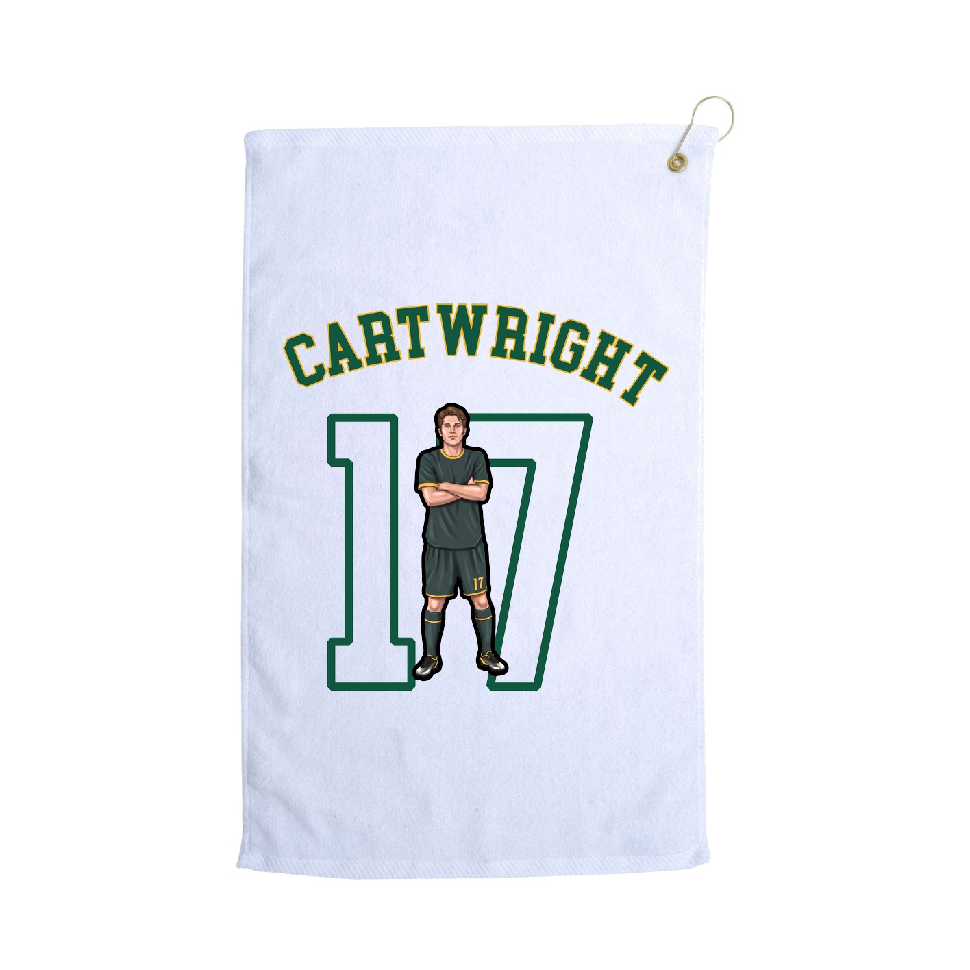 Golf Towel — Shirsey Arch in White