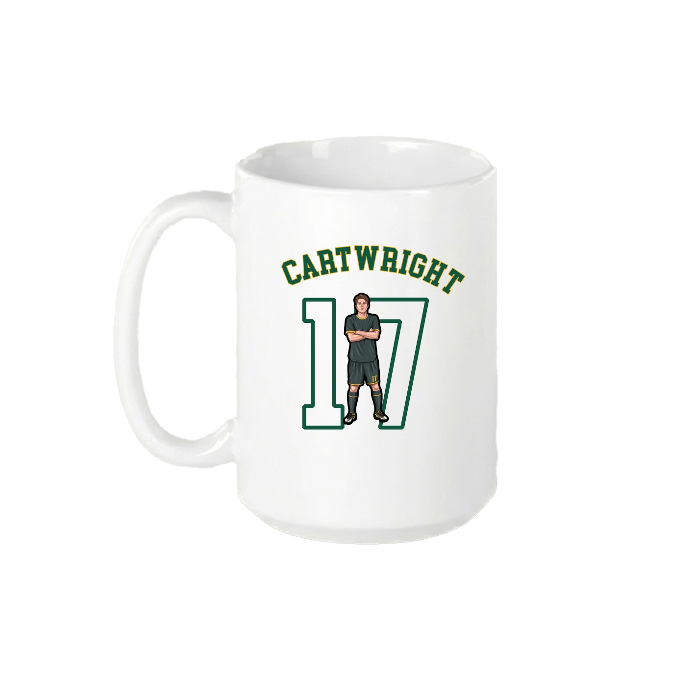 15oz Coffee Mug — Shirsey Arch in White