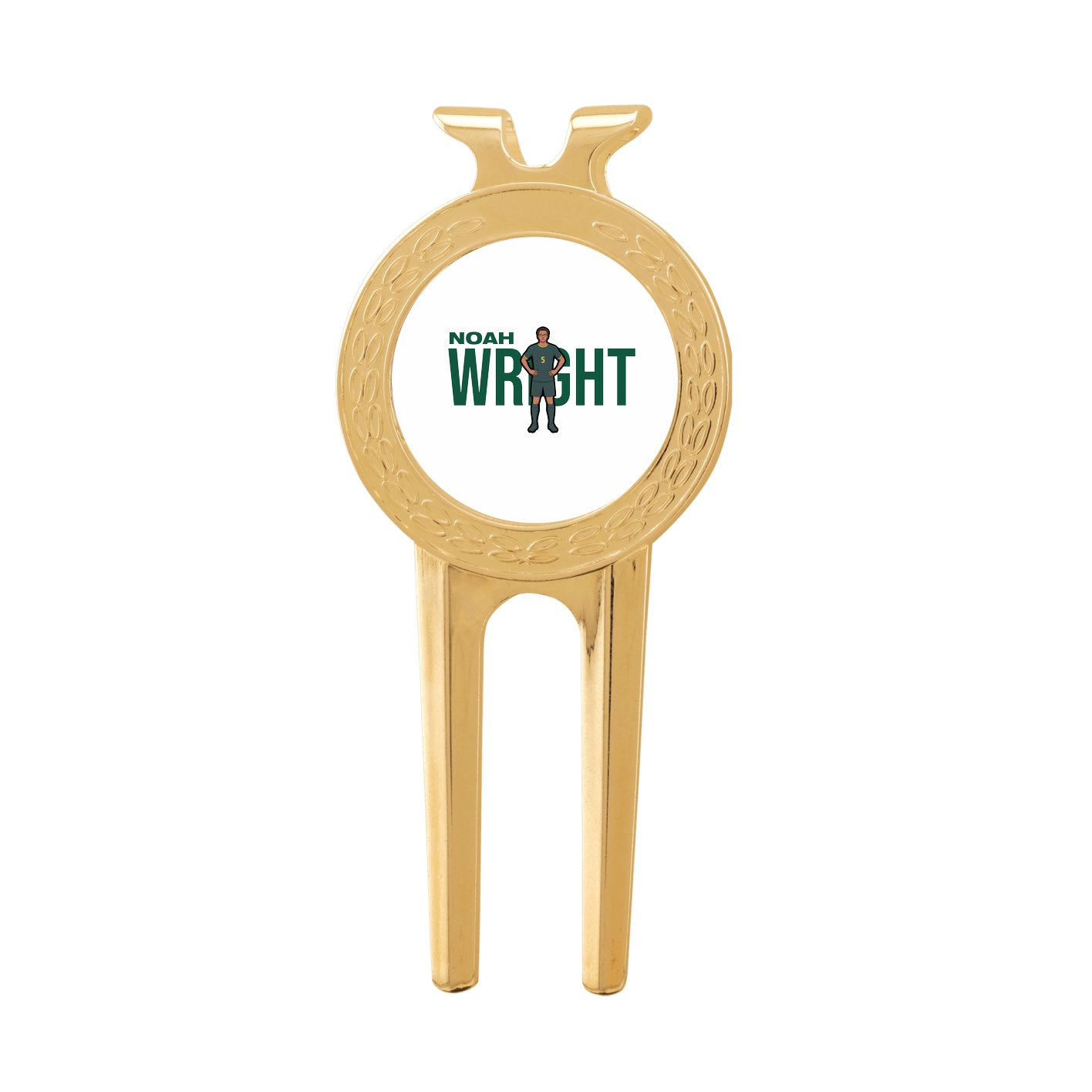 Divot Tool with Ball Marker — Player Name in Classic