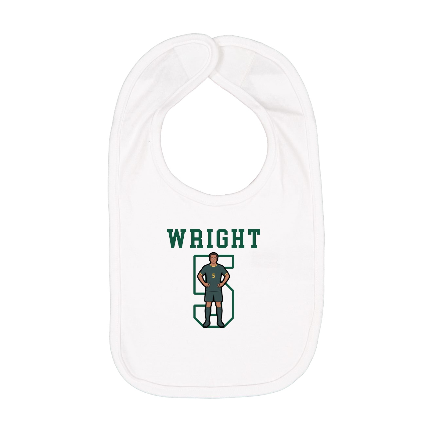 Infant Bib — Shirsey in White