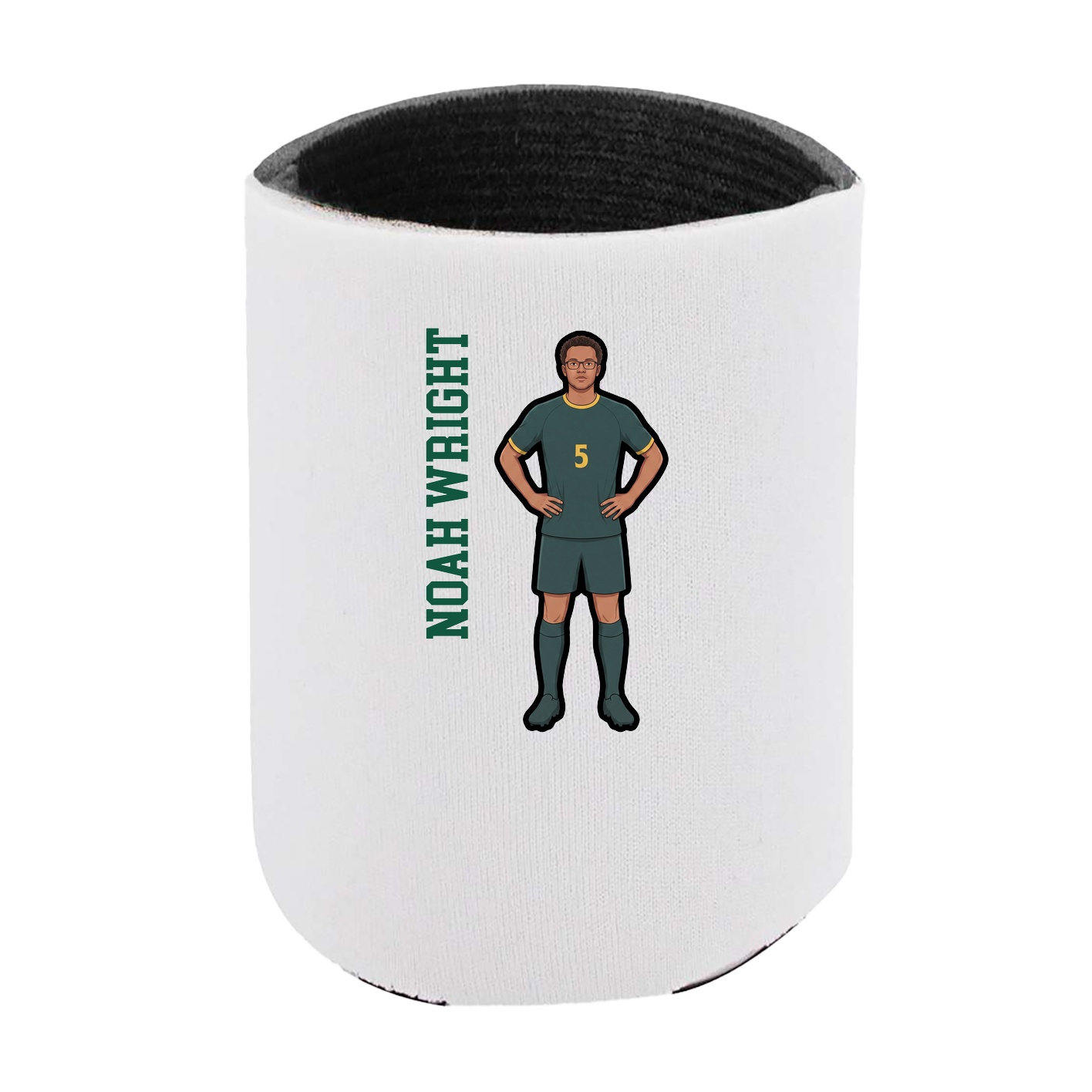 Can Holder — Name Vertical in White