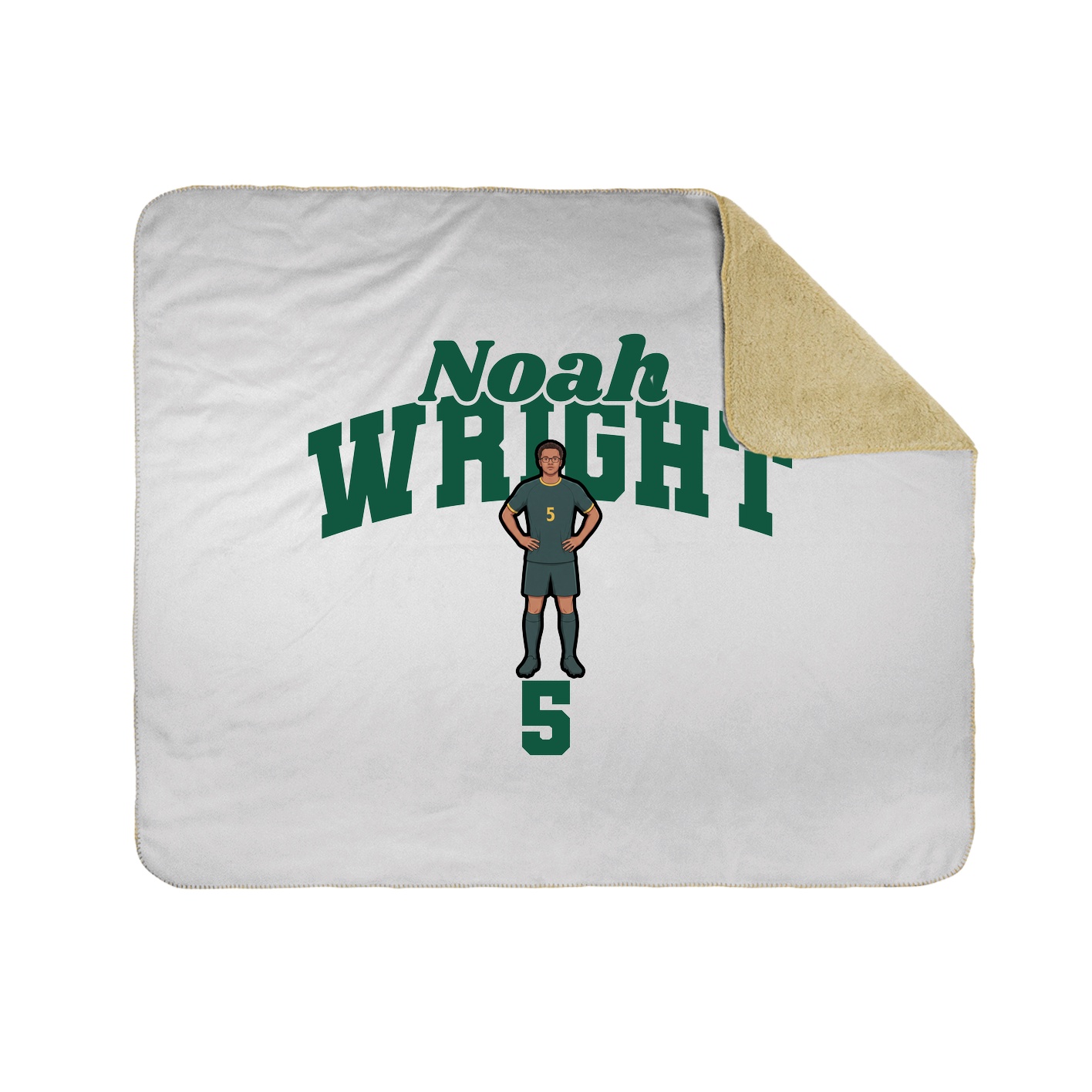 Throw Blanket — Signature Arch in White