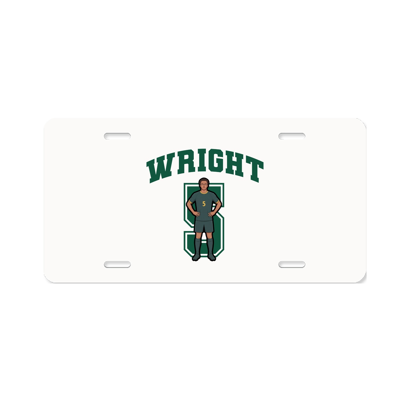 License Plate — Number in Classic