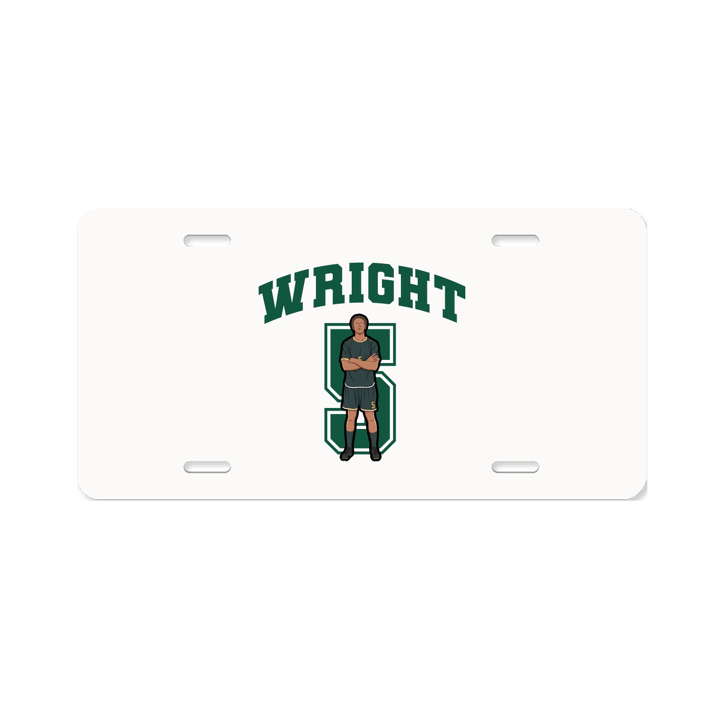License Plate — Number in Classic